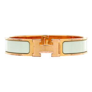 Hermes Narrow Clic H Bracelet Enamel